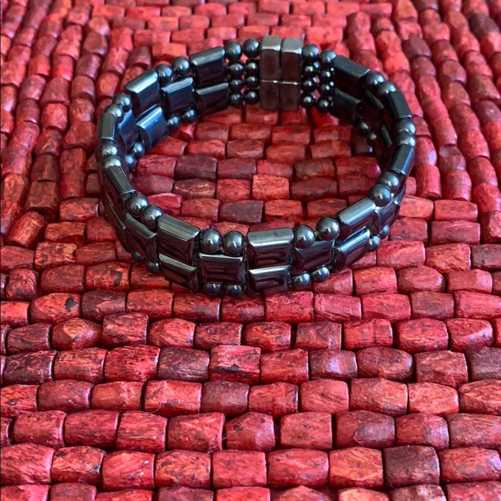 Hematite magnetic bracelet.